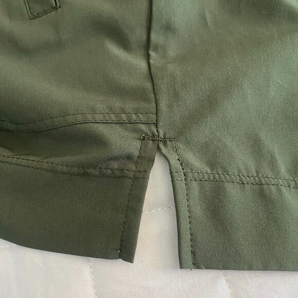 Kyodan | High Rise Shorts‎ Army/Olive Green | SZ Petite Small Women - Picture 4 of 6